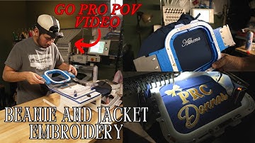 Shooting Content for my Embroidery Business & Embroidering Front and Back of a Jacket | BusinessVlog