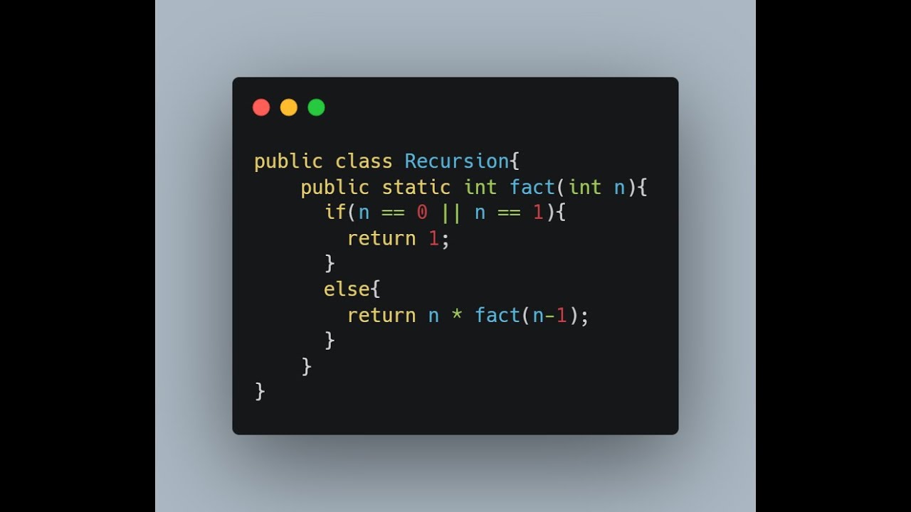 How Recursion Works In Java - for beginners (Arabic) - YouTube