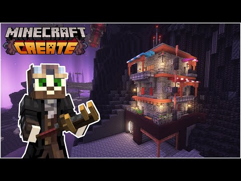 The FIRST Buildings in Minecraft Create Mod - End Adventure!