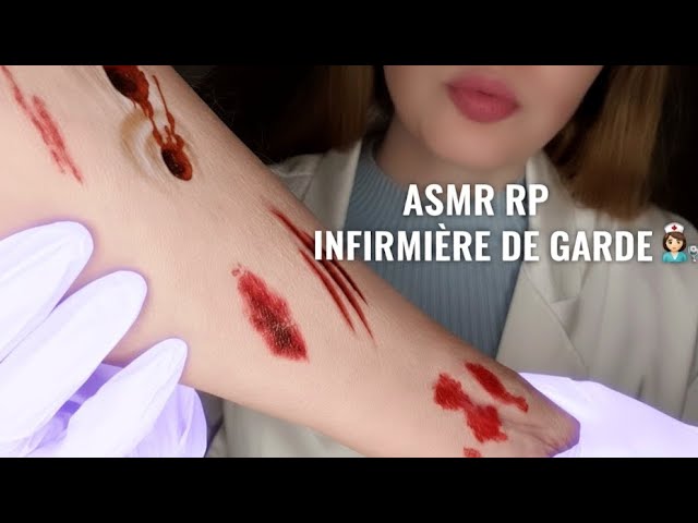 ASMR RP 🩺 INFIRMIÈRE DE GARDE | Je soigne tes blessures mystérieuse 🤔