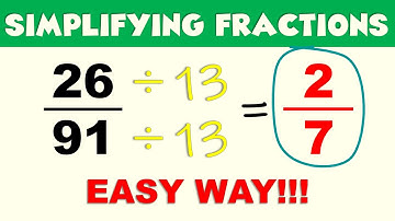 How to simplify a fraction | Simplifying Fraction | Easy Way