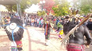 INDIGENOUS PEOPLES DAY– SANTA FE NEW MEXICO PLAZA 2021- Buffalo/ Ram Dance Group – Acoma Pueblo