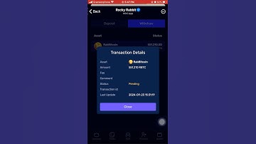 Rocky Rabbit $RBTC token withdraw are still pending #RockyRabbit #telegrambot