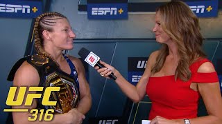 ‘Dreams can come true’ 🏆 Kayla Harrison reacts to winning title at UFC 316 | ESPN MMA