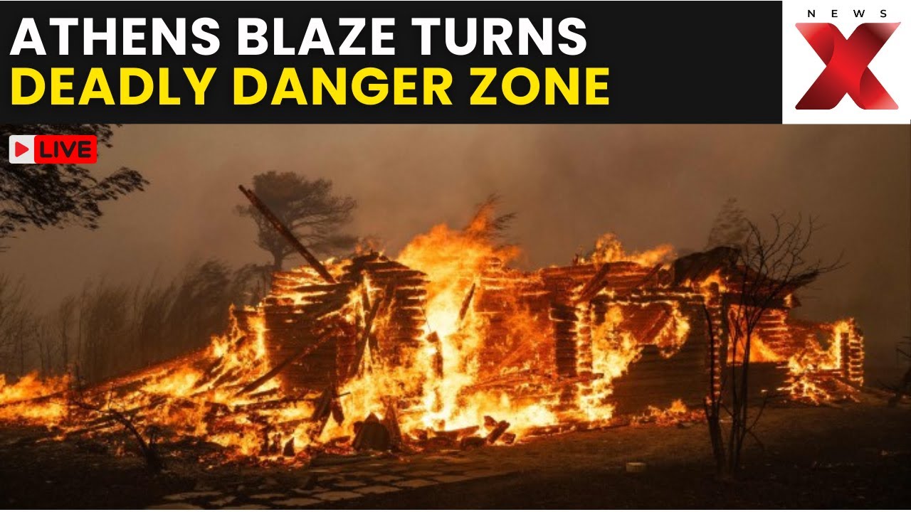 Athens Fire LIVE | Densely Packed Athens Area Engulfed In Panic After ...