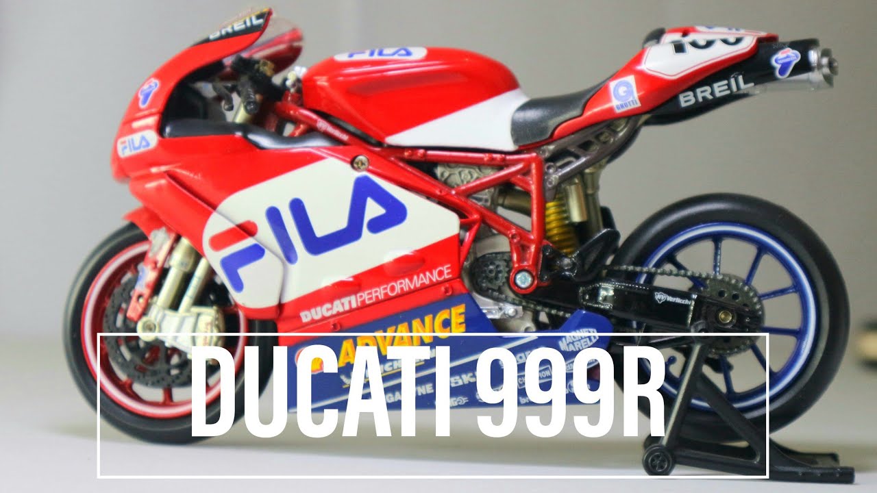 REVIEW DIECAST MOTORCYCLE NEWRAY SUPERBIKE DUCATI 999R 1/12 (SO