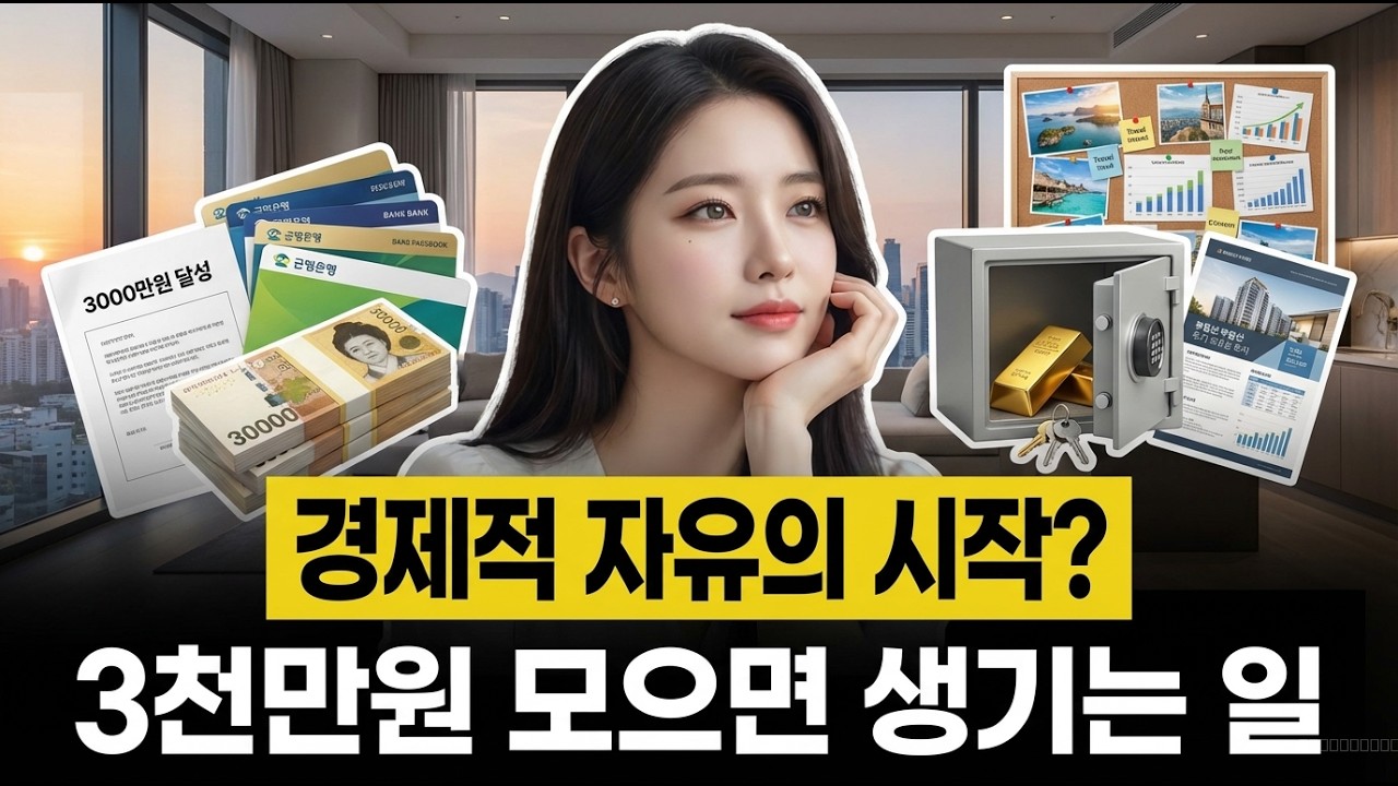 통장에 3000만원을 모으면 생기는 일, 3000만원의 비밀 | 경제 애니메이션