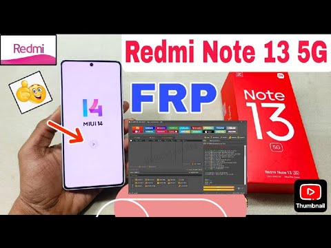 MI NOTE 13 5G RESET FRP BY UNLOCK TOOL NEW METHOD MEDIATEK rom GOLD ...