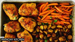 OnePan Chicken, Carrots, & Potatoes (Less Than 1 Hour)