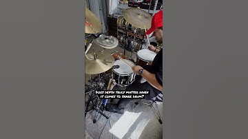 Does #depth truly matter when it comes to snare drums?? #shorts #learning #drums #snare #groove