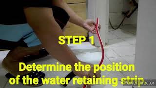 Collapsible water dam installation