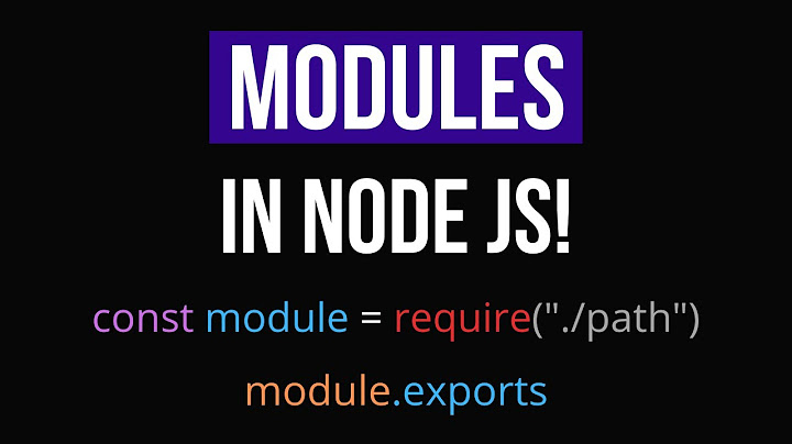 Module.exports trong nodejs