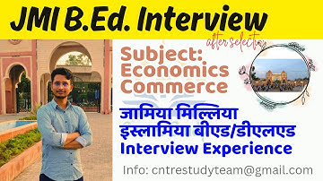 Interview with Jamia B.Ed Student | Jamia Millia Islamia University