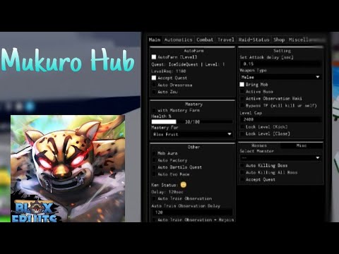 Mukuro Hub  NEW Blox Fruit Script Pastebin [2023] - CHEATERMAD