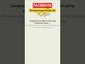 How to on Professional Mode in Facebook 2025 #facebook #fb #professional