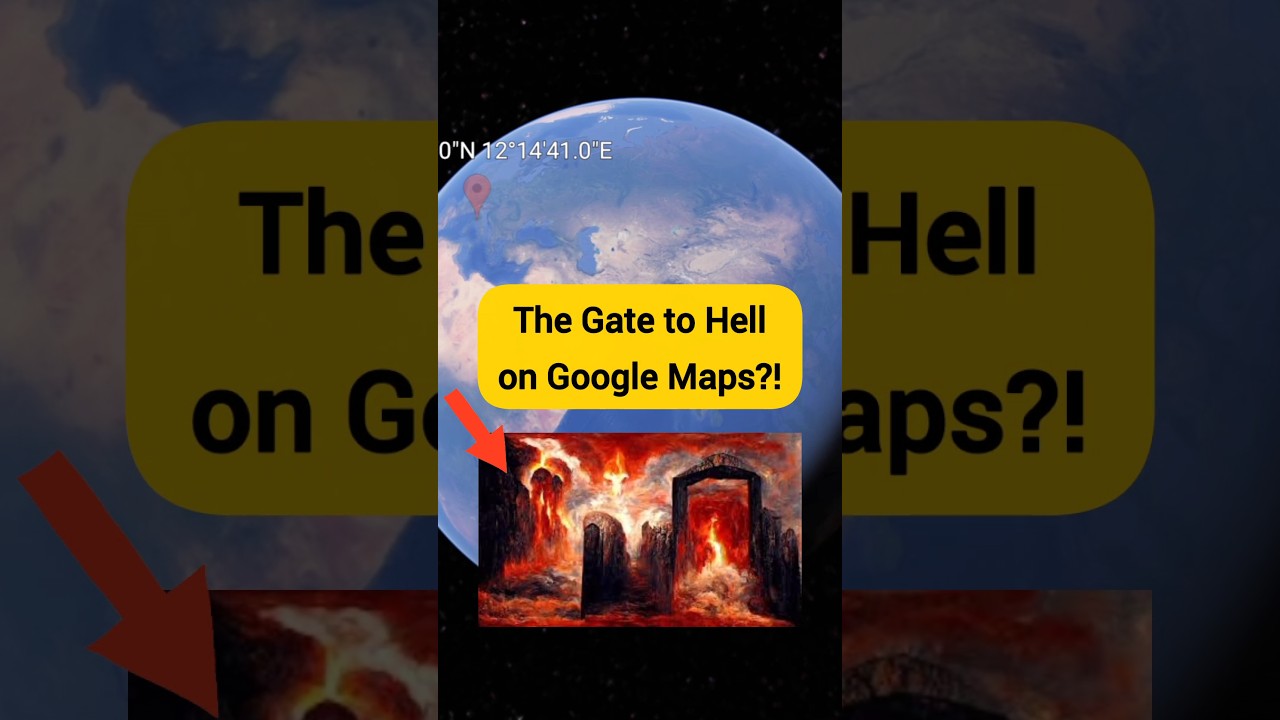 I found the gate to hell 😵‍💫😩 on Google Earth 🌎 😳 