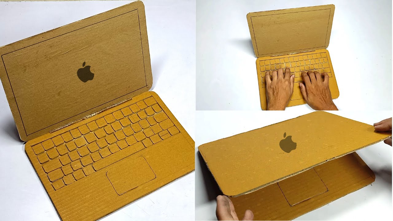 How to make a Laptop  Cardboard Laptop  DIY Laptop Model  How to make Cardboard Laptop  Project