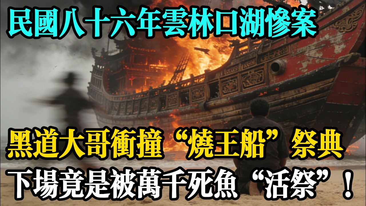 民國八六年雲林口湖慘案：黑道大哥沖撞“燒王船”祭典，下場竟是被萬千死魚“活祭”！