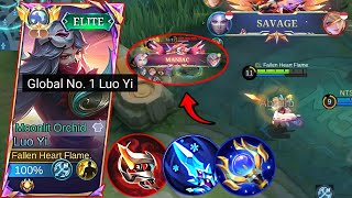 HARD MATCH! GLOBAL LUO YI SOLO RANK HARD CARRY INTENSE GAMEPLAY|LUO YI BEST BUILD & EMBLEM 2024-MLBB