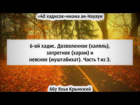 40 хадисов: 6-ой хадис. Дозволенное (халяль), запретное (харам) и неясное. Часть 1 из 3 || Абу Яхья