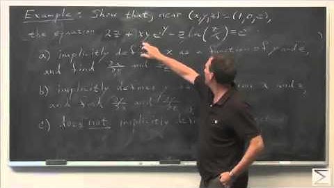 Worldwide Calculus: Implicit Differentiation- Multivariable Calculus