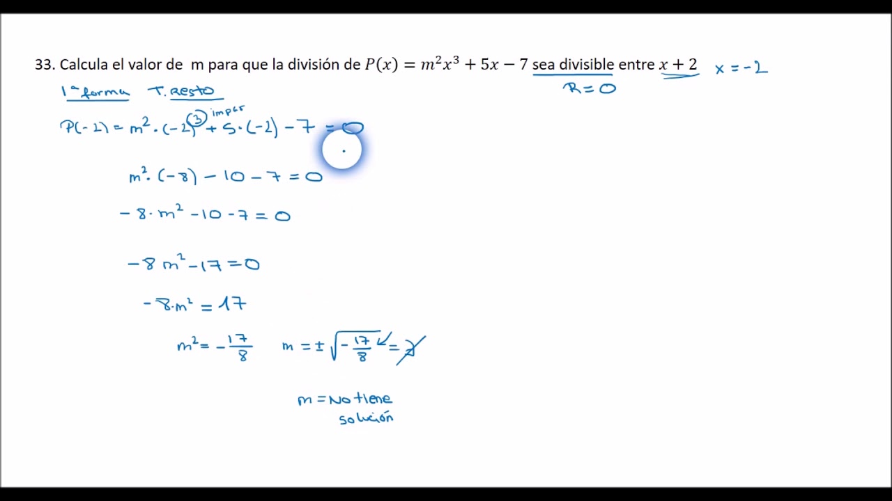 calcular-el-valor-de-m-de-un-polinmio-por-teorema-del-resto-o-ruffini