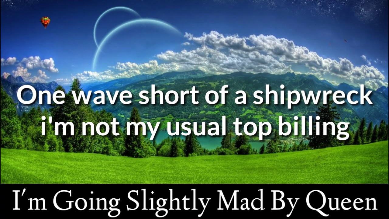 I m Going Slightly Mad Queen Lyrics YouTube