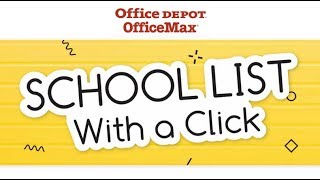 How to Use Office Depot's School Supplies List and Save Time