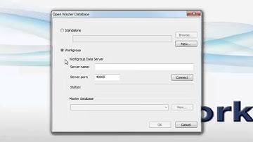 Standalone and workgroup database types in InfoWorks ICM