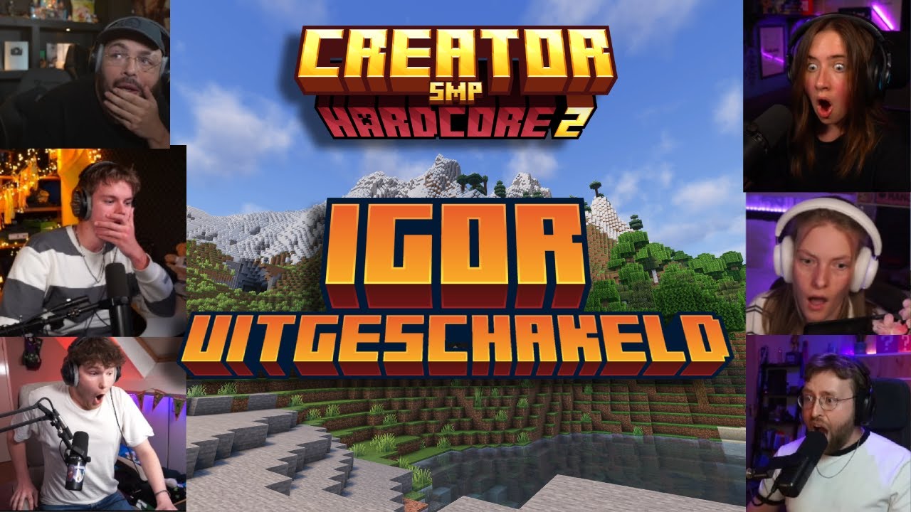 Streamers Reageren Op De Death Van Igor In Creator SMP Hardcore S2