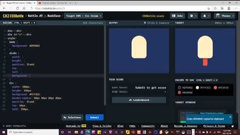 CSS Battle# 7 backface Target#35 Ice cream