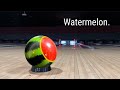 Watermelon bowling ball