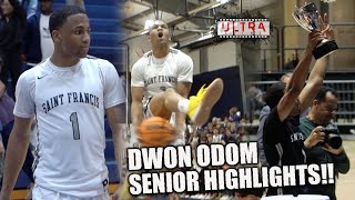 Dwon Odom SENIOR HIGHLIGHTS!! | THE MOST ATHLETIC GUARD IN HIGHSCHOOL?