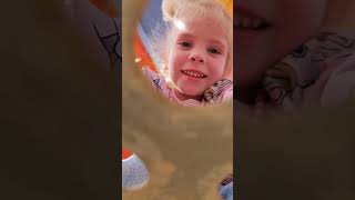 Sofia plays on the playground