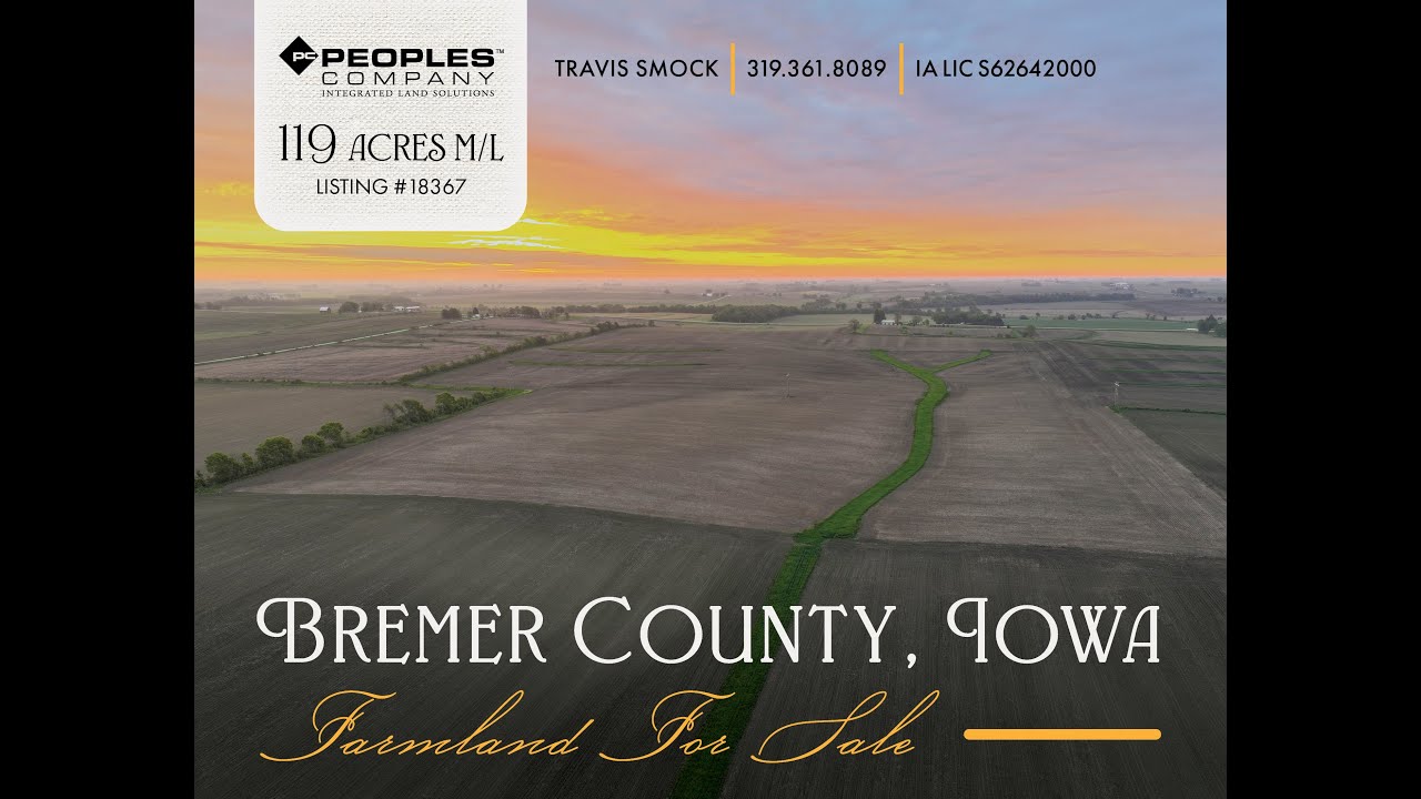 119 Acres M/L in Bremer County, Iowa | Famland Available!