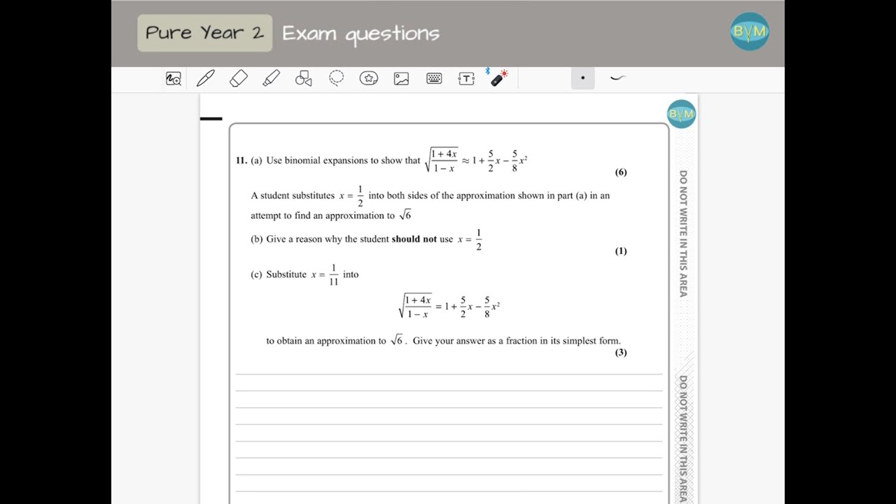 A-Level maths June 2018 Question 11 Paper 1 Edexcel - YouTube