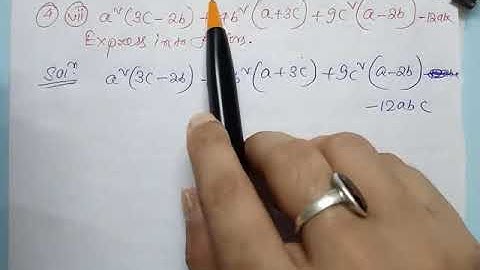 Advanced maths// class IX chapter 4 (special Factorisation) //Exercise 4.2 Q. No. 4(vii) //