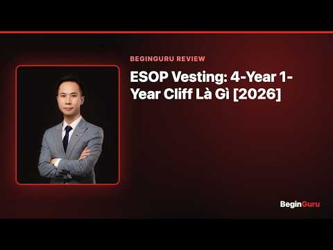ESOP Vesting: 4-Year 1-Year Cliff Là Gì