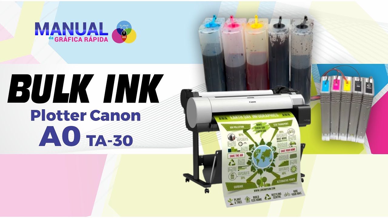 Pressurização dos Cartuchos da Plotter Canon TA20 & TA30 YouTube