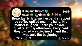 Breakfast is late, my husband snapped as coffee spilled near my hand. His mother laughed. Learn...