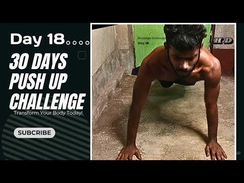 30 days push up challenge day 18 - YouTube