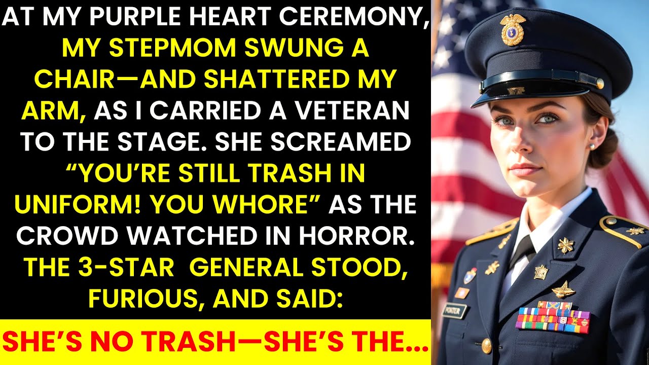 At My Purple Heart Ceremony, Stepmom Smashed My Arm With a Chair for Helping a 3-Star General—Then I