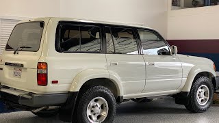 1995 Toyota Land Cruiser Triple Locked walk around and drive