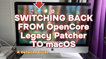 Switching Back from OpenCore Legacy Patcher - A Detailed Guide #OpenCore #macOS #iMac #catalina