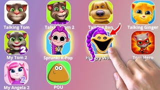 Talking Tom,Kpop Demon Hunters,Talking Ben,Slap Tower,Roblox,Angela,Sprunki Incredibox,Hungry Worm
