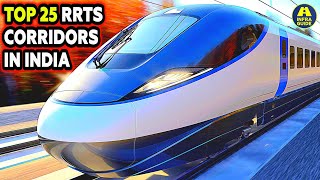 India's TOP 25 Super Fast "RRTS" Corridors and Semi "HIGH SPEED" Corridors | Delhi-Meerut RRTS