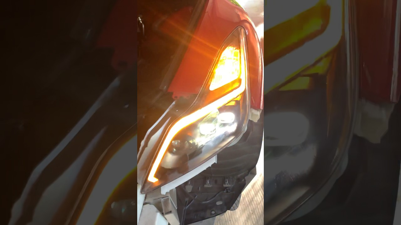 Infiniti g37 coupe with Nissan gtr style headlights