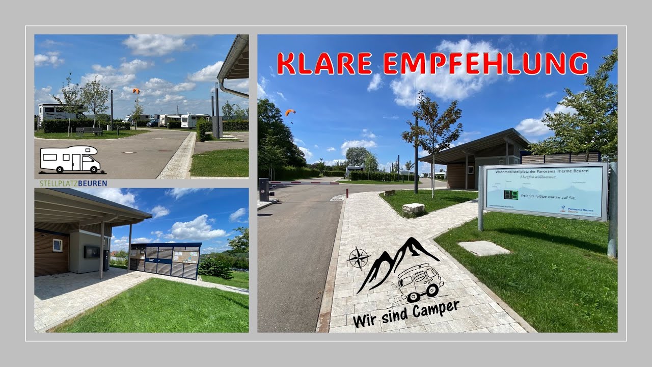 Ein Stellplatz zum wohlfühlen an der Panorama Therme Beuren