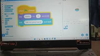 Scratch - Asking a question & answer - By Advay Agarwal