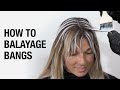 How to Balayage Bangs | Sun-kissed Fringe Balayage Retouch Hair Tutorial | Kenra Color